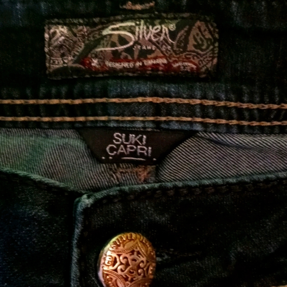 Silver jeans capri